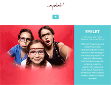 Tablet Screenshot of eyelet-eyewear.com